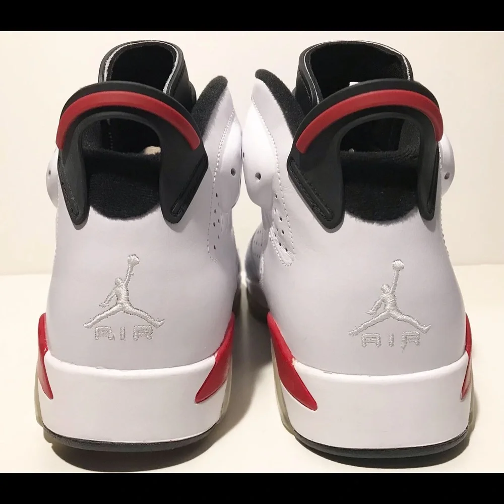 NEW DS 2010 NIKE AIR JORDAN 6 VI White Varsity Red Sz 10 Supreme I IV V VIII XI - Picture 7 of 13